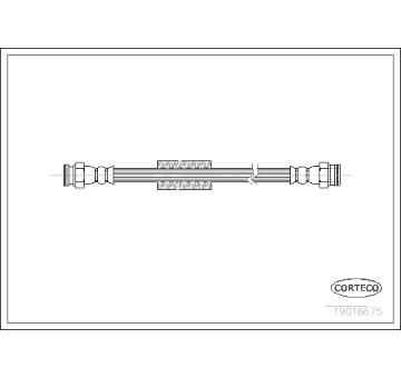 Brzdová hadice CORTECO 19018675