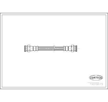 Brzdová hadica CORTECO 19018679