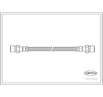 Brzdová hadica CORTECO 19018699