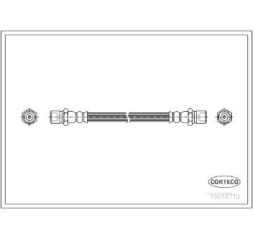 Brzdová hadice CORTECO 19018710