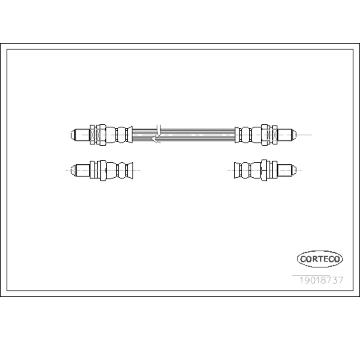 Brzdová hadice CORTECO 19018737