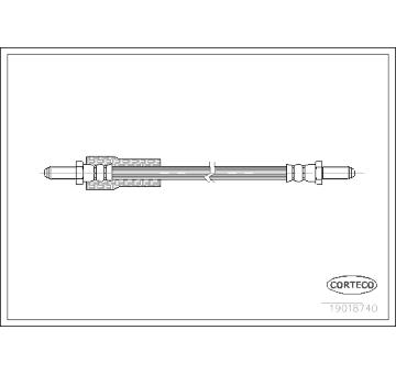Brzdová hadice CORTECO 19018740
