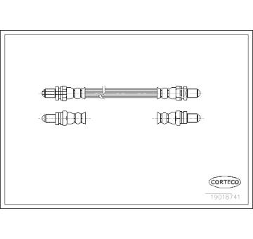 Brzdová hadice CORTECO 19018741