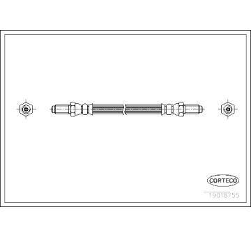 Brzdová hadice CORTECO 19018755