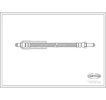 Brzdová hadice CORTECO 19018768