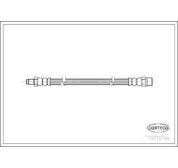 Brzdová hadice CORTECO 19018796