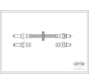 Brzdová hadice CORTECO 19018799