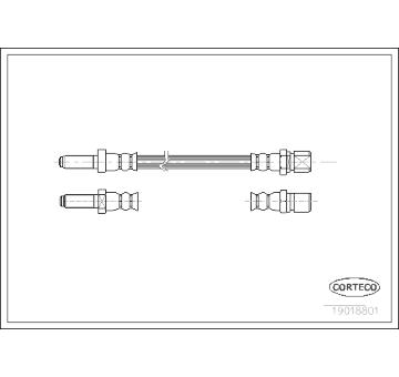 Brzdová hadice CORTECO 19018801