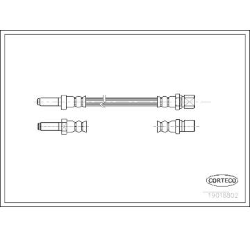 Brzdová hadice CORTECO 19018802
