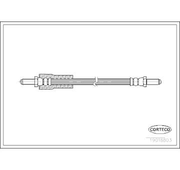 Brzdová hadice CORTECO 19018803