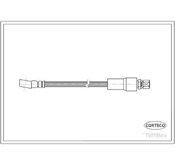 Brzdová hadice CORTECO 19018869