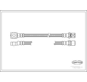 Brzdová hadice CORTECO 19018871