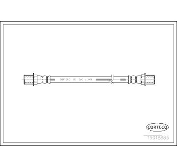 Brzdová hadice CORTECO 19018883