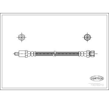 Brzdová hadice CORTECO 19018910