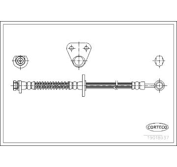 Brzdová hadice CORTECO 19018937
