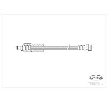 Brzdová hadice CORTECO 19020032