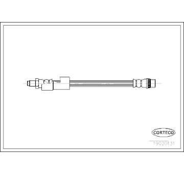 Brzdová hadice CORTECO 19020131