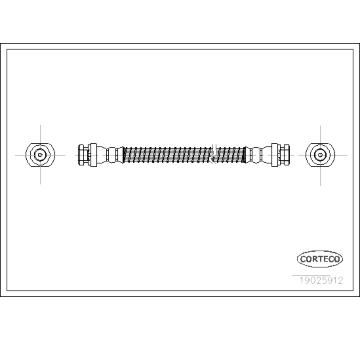 Brzdová hadice CORTECO 19025912