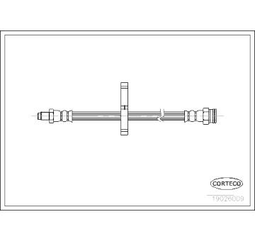 Brzdová hadice CORTECO 19026009