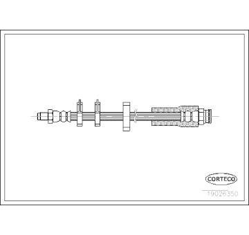 Brzdová hadice CORTECO 19026350