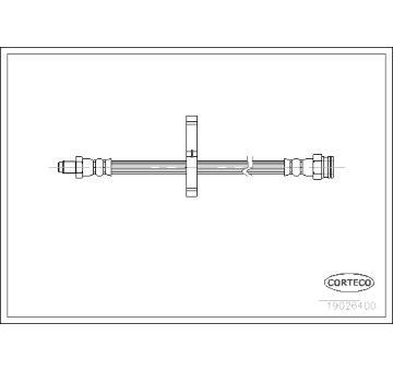 Brzdová hadice CORTECO 19026400