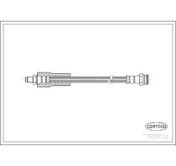 Brzdová hadice CORTECO 19026702