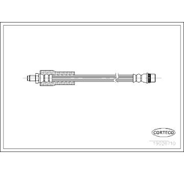 Brzdová hadice CORTECO 19026710