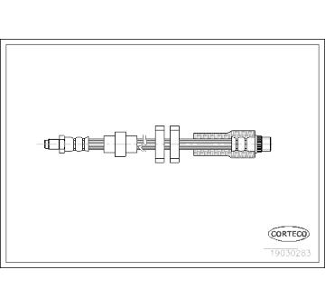 Brzdová hadice CORTECO 19030283