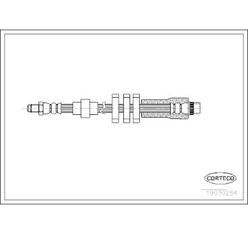 Brzdová hadice CORTECO 19030284