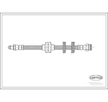 Brzdová hadice CORTECO 19030312