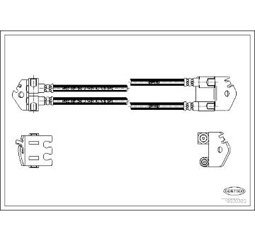 Brzdová hadice CORTECO 19030323