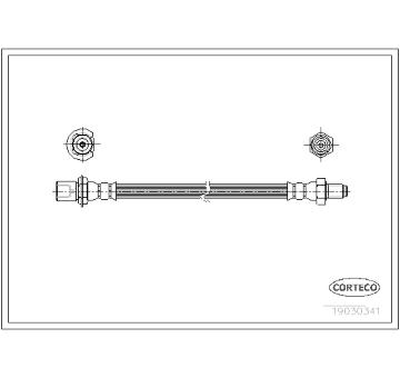 Brzdová hadice CORTECO 19030341