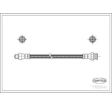 Brzdová hadice CORTECO 19030445