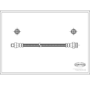 Brzdová hadice CORTECO 19030446