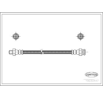 Brzdová hadice CORTECO 19030447