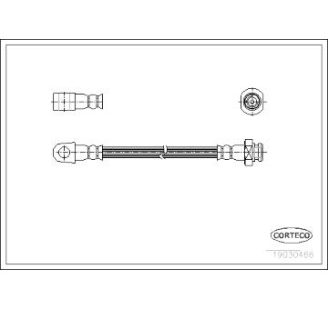 Brzdová hadice CORTECO 19030466