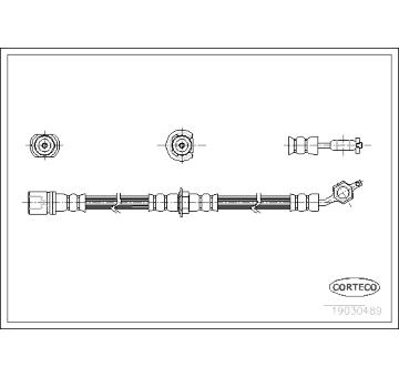 Brzdová hadice CORTECO 19030489
