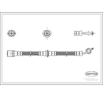 Brzdová hadice CORTECO 19030491