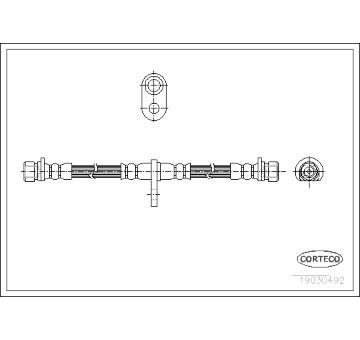Brzdová hadice CORTECO 19030492