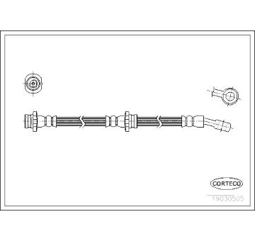 Brzdová hadica CORTECO 19030505