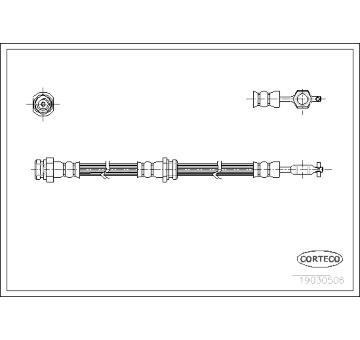 Brzdová hadice CORTECO 19030506