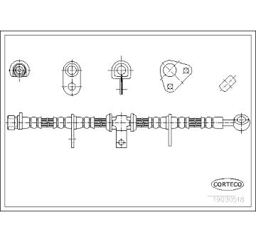 Brzdová hadice CORTECO 19030518