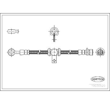 Brzdová hadice CORTECO 19030520