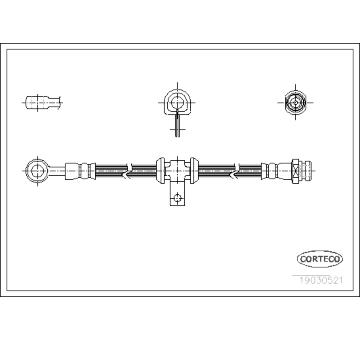 Brzdová hadice CORTECO 19030521