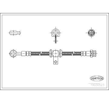 Brzdová hadice CORTECO 19030523