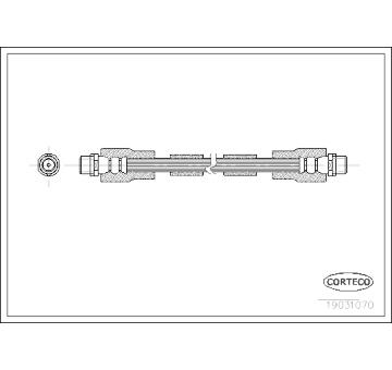 Brzdová hadice CORTECO 19031070