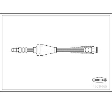 Brzdová hadice CORTECO 19031605