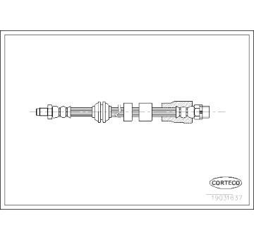 Brzdová hadica CORTECO 19031637