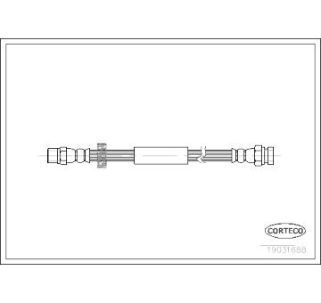 Brzdová hadice CORTECO 19031688