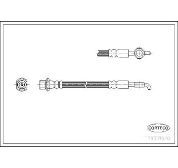 Brzdová hadice CORTECO 19031970